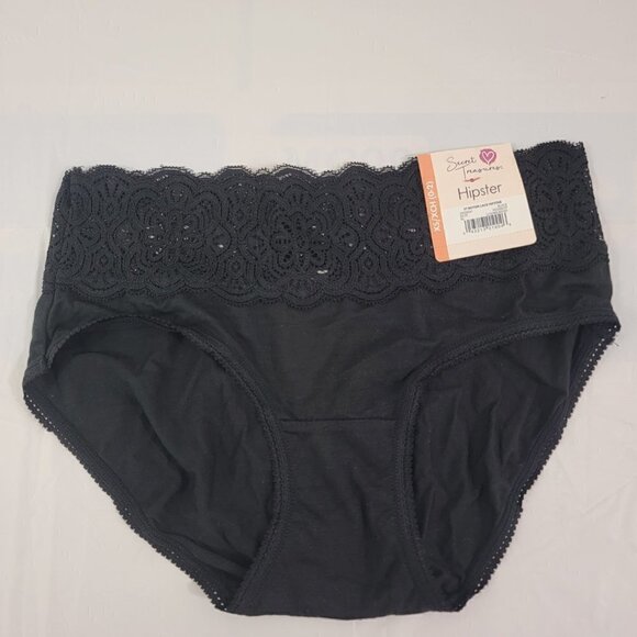 Secret Treasures Women’s 3-Pack Multi-Color Lace Trim Hipster Panties – Size XS - Picture 7 of 15